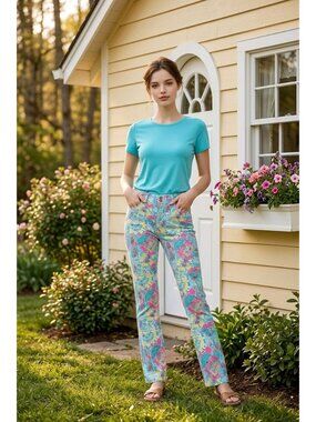Lilly Pulitzer Worth Straight Jeans (SKU#2104)